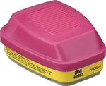 3M™ Half and Full Facepiece Cartridges & Filters, P100, Organic Vapors, Acid Gases, 2/PK (142-60923)