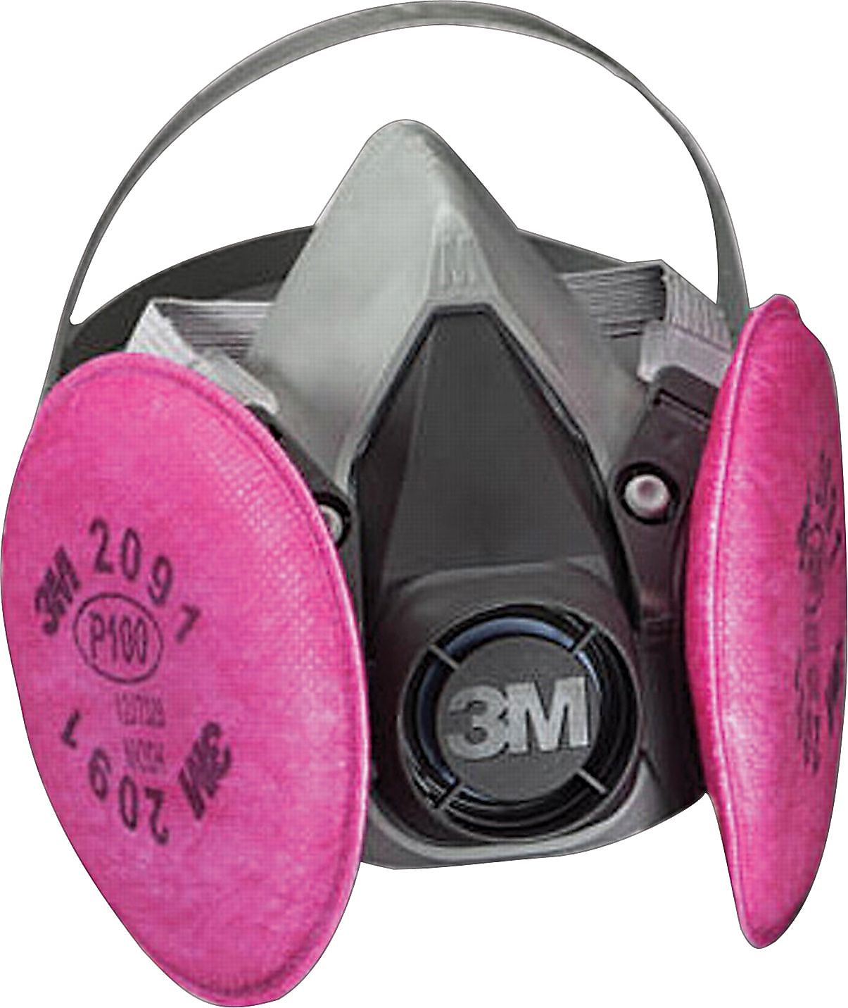 3M™ Half Facepiece Respirator Assembly, P100, With Particulate Filters 2091, Medium (142-6291)