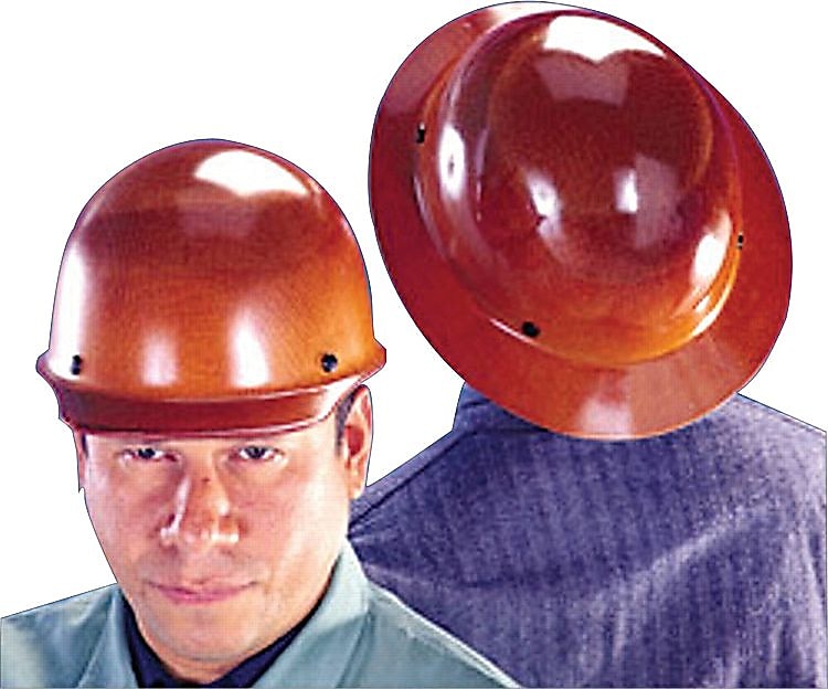 MSA Skullgard Polyethylene Pinlock Suspension Hard Hat, Natural tan (454-454664)