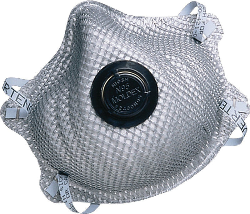 Moldex Particulate Respirator, N95, Nuisance Organic Vapors, Medium/Large, 10/Pack (507-2400N95)