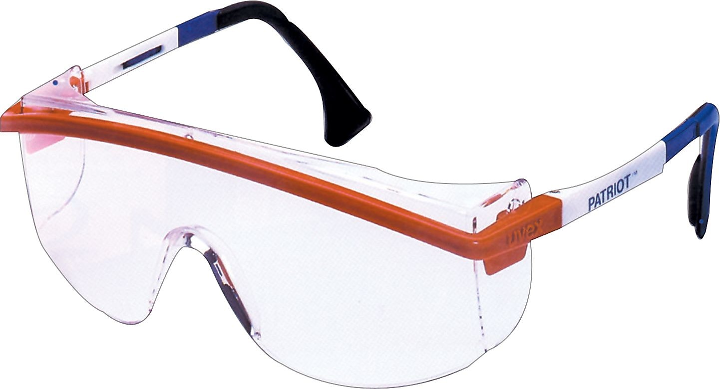 Sperian® Astrospec 3000® Safety Spectacle, Polycarbonate, Adjustable Temples, Anti-Scratch, Black