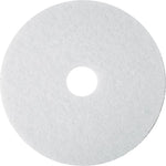 3M 13" Polishing Floor Pad, White, 5/Carton (410013)