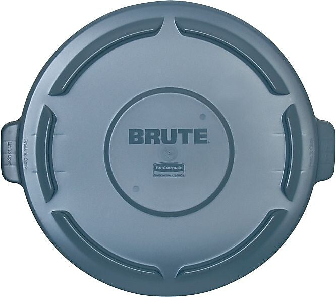 Rubbermaid Brute Rubber Lid, Gray, 44 Gallon (FG264560GRAY)