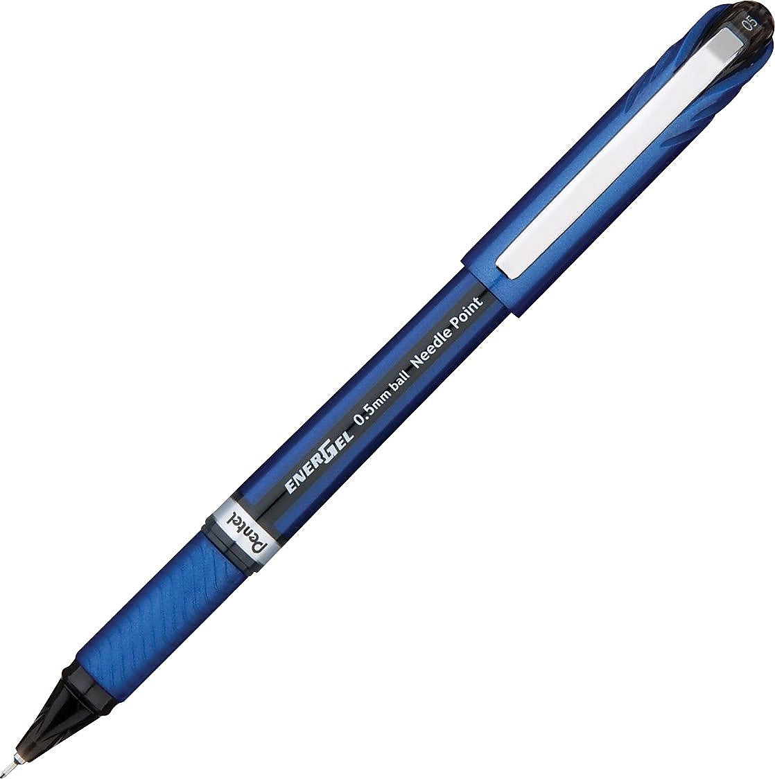 Pentel EnerGel® NV Liquid Gel Pen, Fine Point, Blue Ink, Dozen (BLN25-C)