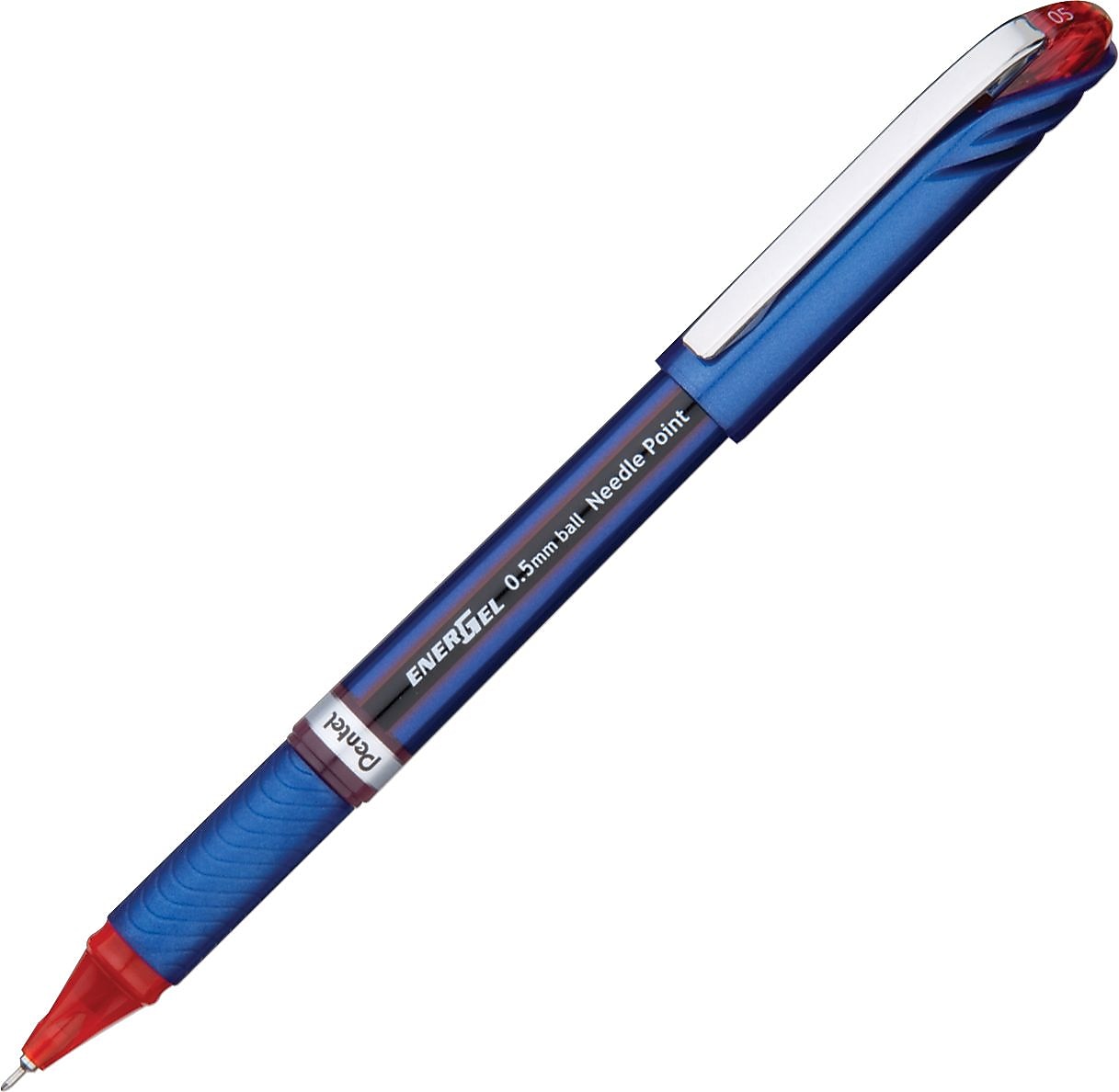 Pentel EnerGel Gel Pen, Fine Point, Red Ink, Dozen (BLN25-B)