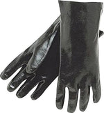 Memphis Glove® Rough Finish Dipped Gloves, PVC, Large, Black, 12 Pairs