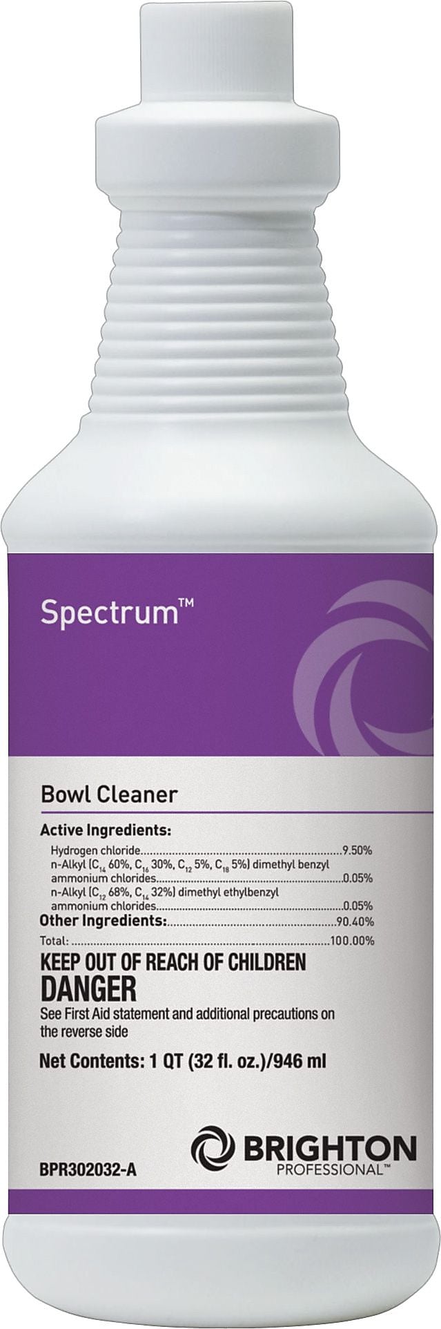 Brighton Professional Spectrum Restroom Bowl Cleaner, 32 oz., 12/Ct (BPR302032-ACT)