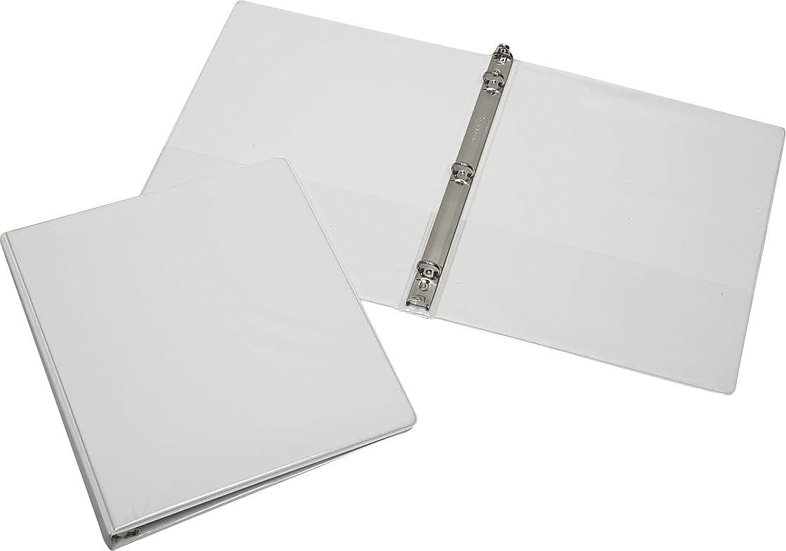 AbilityOne Heavy Duty 1/2" 3-Ring View Binders, White (7510015104859)