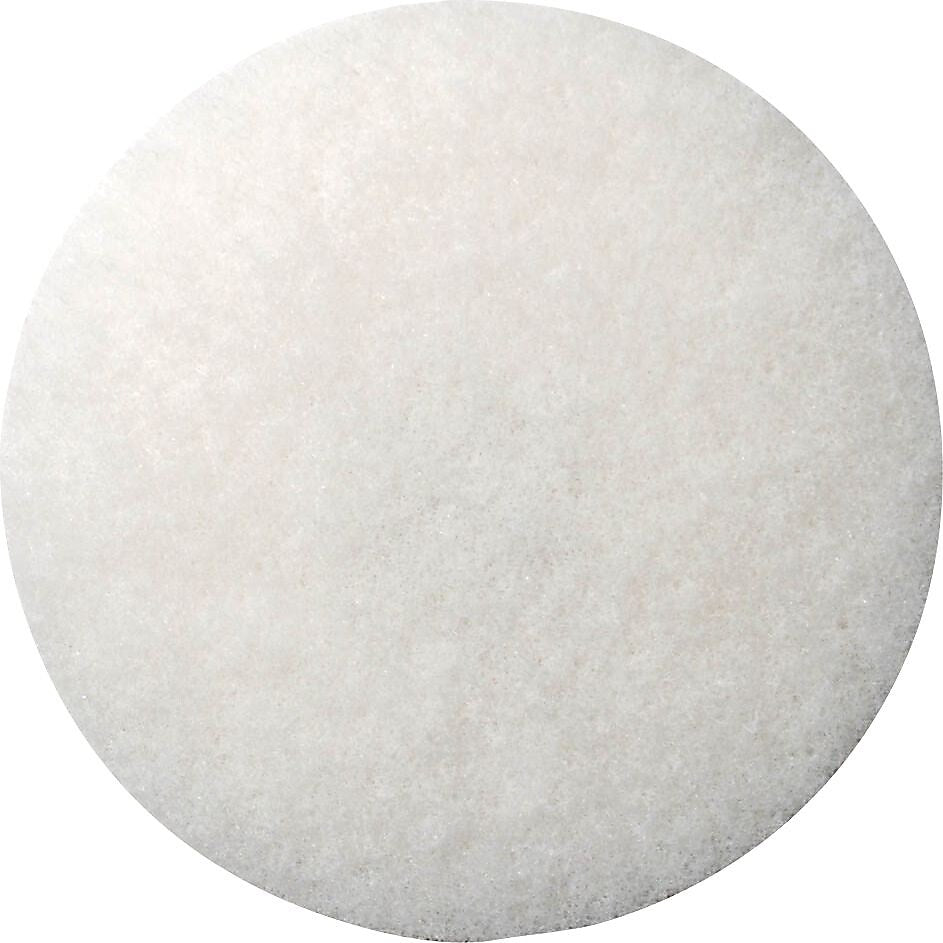 MotorScrubber White Polishing Pad, 7.75"