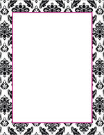 Great Papers® Black & White Damask Stationery, 80/Pack (2012027)