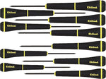 PSD™ 10 Pieces Precision Slotted and Phillips Screwdriver Set, #000 - #1 Tip Size, 1 - 4 mm