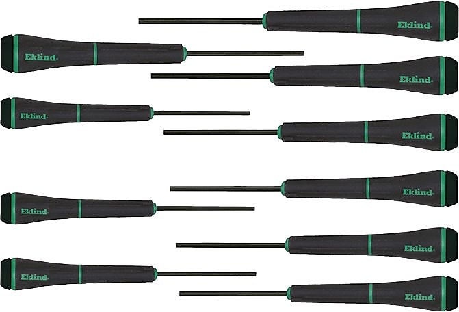 Eklind® Tool PSD™ 10 Pieces Precision Torx Screwdriver Set, T-3 - T-20 Tip Size