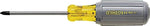 Stanley Vinyl Grip Phillips Screwdriver, #2 Tip Size, 6.31", Silver/Yellow (680-65-902)