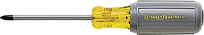 Stanley Vinyl Grip Phillips Screwdriver, #2 Tip Size, 6.31", Silver/Yellow (680-65-902)
