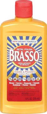 Brasso Stainless Steel & Metal Cleaner Polish, 8 oz., 8/Carton (2660089334)