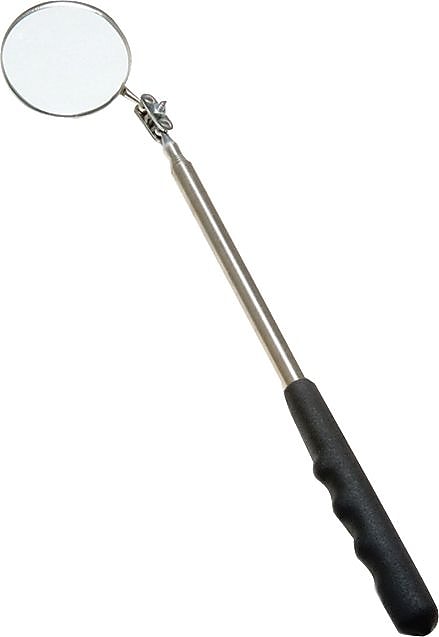 Ullman Round Magnifying Extra Long Inspection Mirror, 2 1/4-inch Diameter