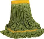O'Dell 1200 Series Medium Recycled PET Mop Head, 5" Headband, Green (1200M/GR)