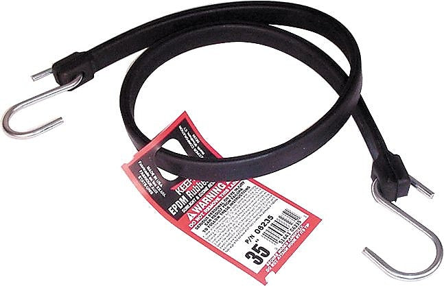 Keeper 19" Rubber Rubber Straps, 10/Pack (130-06219)