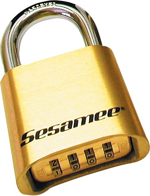 Sesamee® Combination Keyless Padlock With 1" Shackle, 1 Each