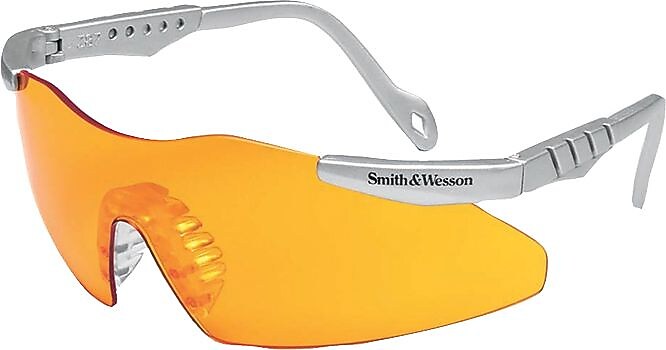 Smith and Wesson® Magnum 3G® Mini Safety Eyewear, Black, Clear, 1 Each