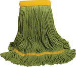 O'Dell 1400 Series Medium Recycled PET Mop Head, 5" Headband, Green (1400M/GR)