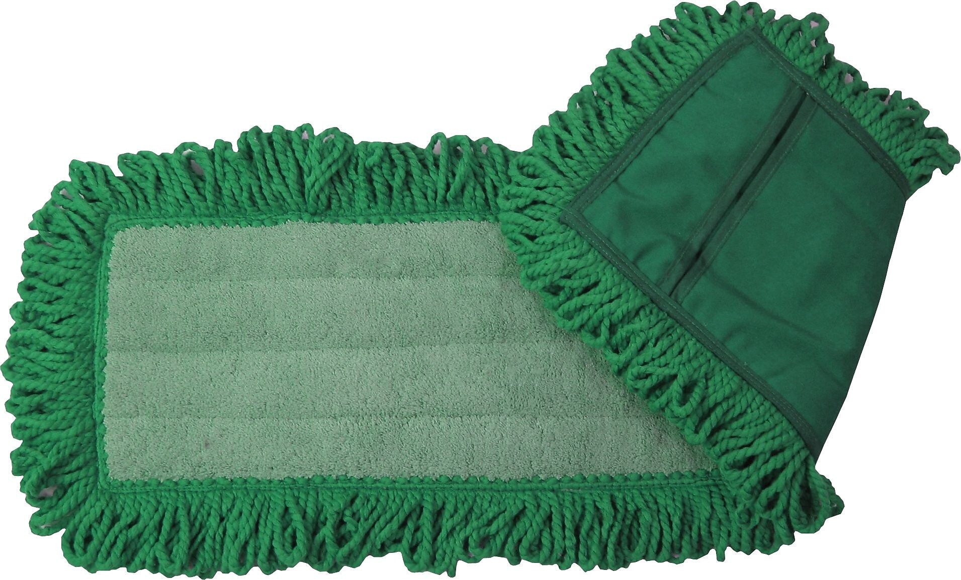 O'Dell® Microfiber Dry Dust Mop Pad, 60" x 5", Green