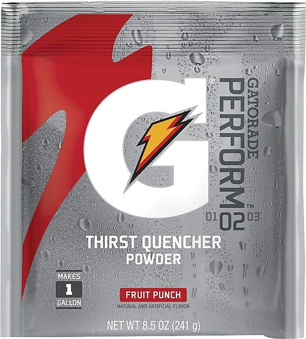 Gatorade Thirst Quencher Fruit Punch Powder Sports Drink, 21 Oz., 32/Carton (33691)