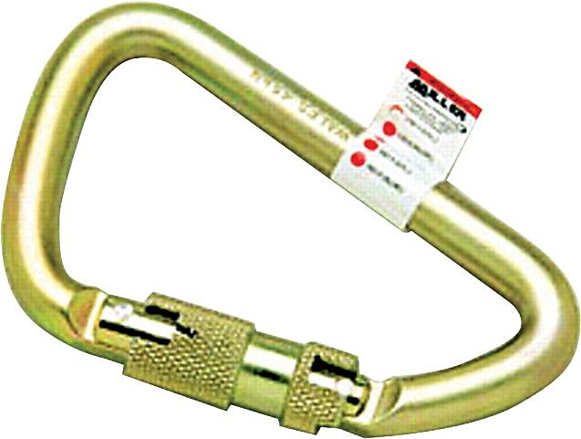 Miller® by Sperian Twist Lock Caribiners, Auto Lock, 1" Throat Opening