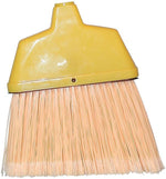 Magnolia Brush 455-463 48" Plastic Bristle Angle Broom; Flagged Cream