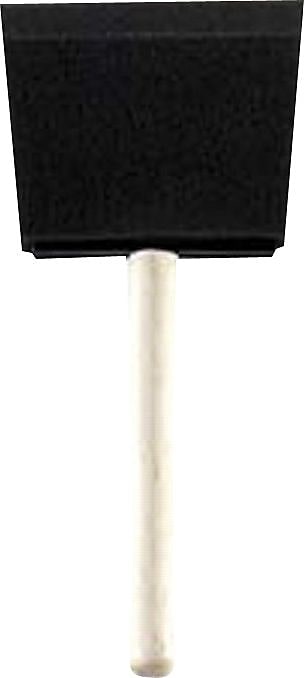 Rubberset® Cylindrical Wood Handle Foam Bristle Paint Brush, 1 in (W)