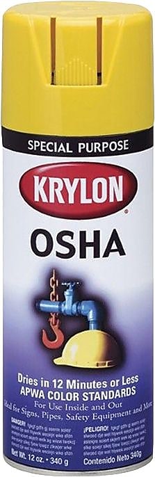 Krylon OSHA Paint, Safety Orange, Aerosol, 12 oz. (425-K02410)