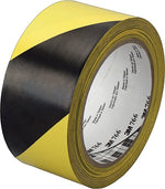 3M Hazard Marking Vinyl Tape, 36 yds. x 2", Black And Yellow Diagonal Stripe, Each (405-021200-43181)