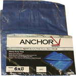 Anchor Brand Multiple Use Tarpaulin, Polyethylene, 12x20'