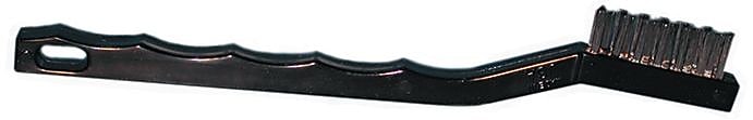 Magnolia Brush Tooth Brush Plastic Handle Brass Bristle Handy Cleaning Brush, 1/2 in Trim