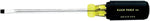 Klein Tools® Chrome Plated Steel Shank Screwdriver, 10 11/32 in (L), 1/4 in Slotted Cabinet