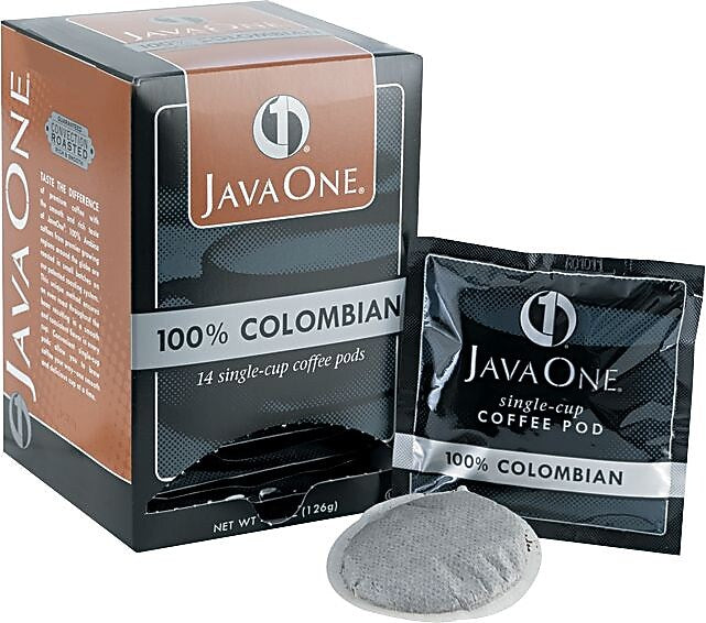 JavaOne Colombian Supremo Colombian Coffee Pods, Variety Pack, 14/Box (JAV30200)