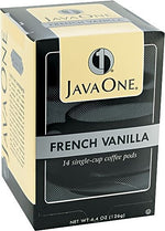Java One French Vanilla Coffee Packet, Light Roast, 0.3 oz., 14/Box (JAV70400)