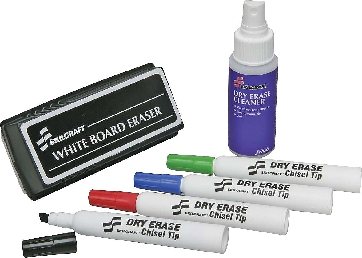 AbilityOne Skilcraft Marker Starter Kit, Chisel Tip