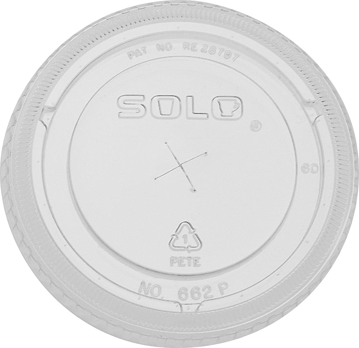 Solo PETE Plastic Lids, Clear, 1,000/Ct