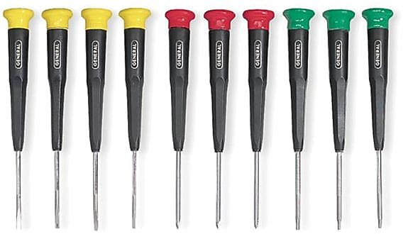 General® Mini-Screwdriver Sets, 10pc.