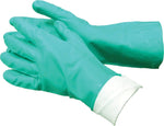 Tradex Flock Lined Gloves, Green Nitrile, Extra Large, 12 Pair (NTL650XL/HDG)