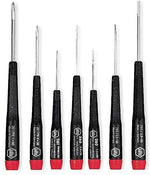 Wiha Tools 7 Pieces Phillips Slotted Tip Screwdriver Set, #00 - #1, 1.5-3 mm (W), 10.200 in (L)