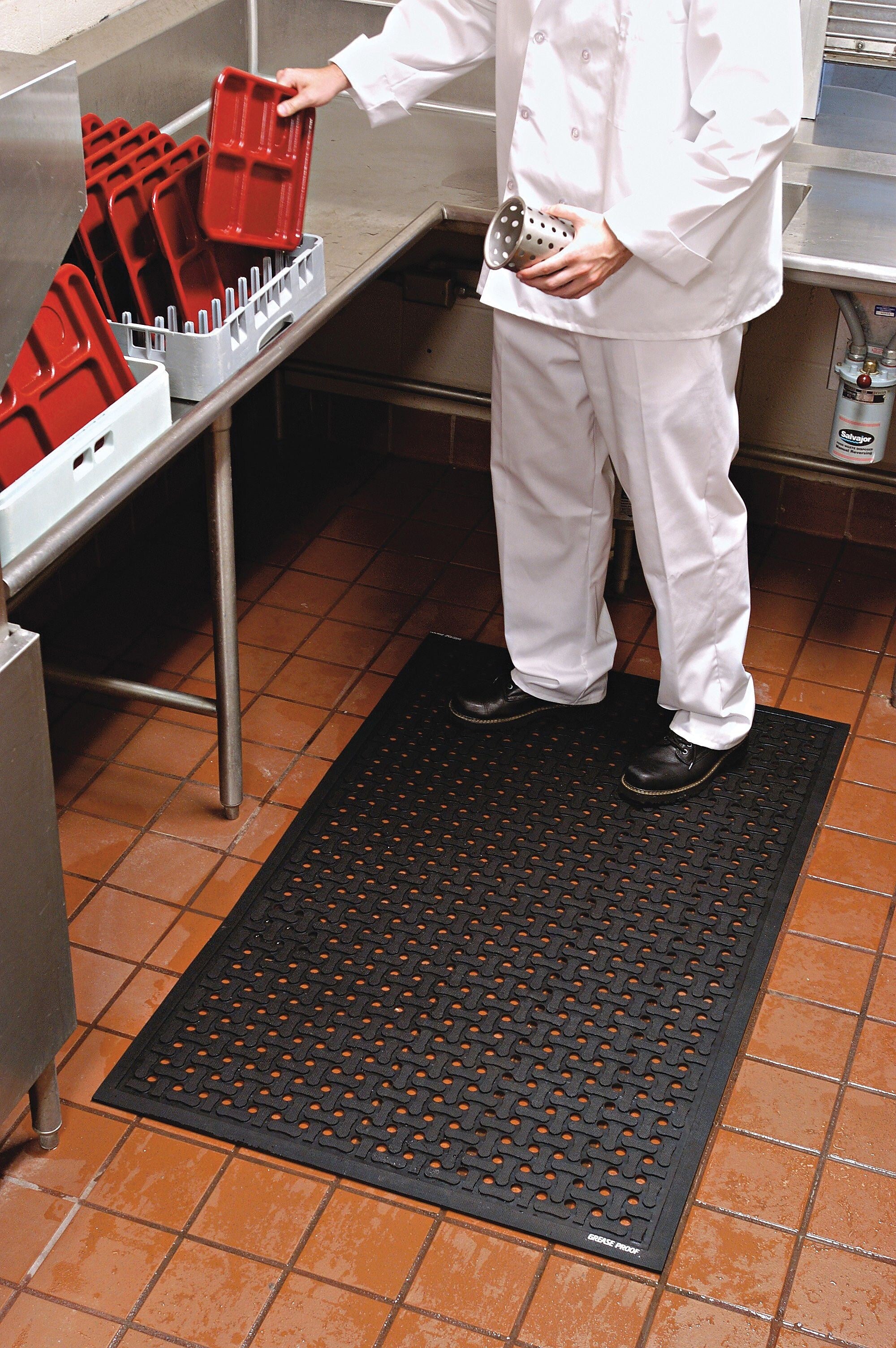 M+A Matting Comfort Flow Anti-Fatigue Mat, 5.6' x 3.5', Black (420164900)