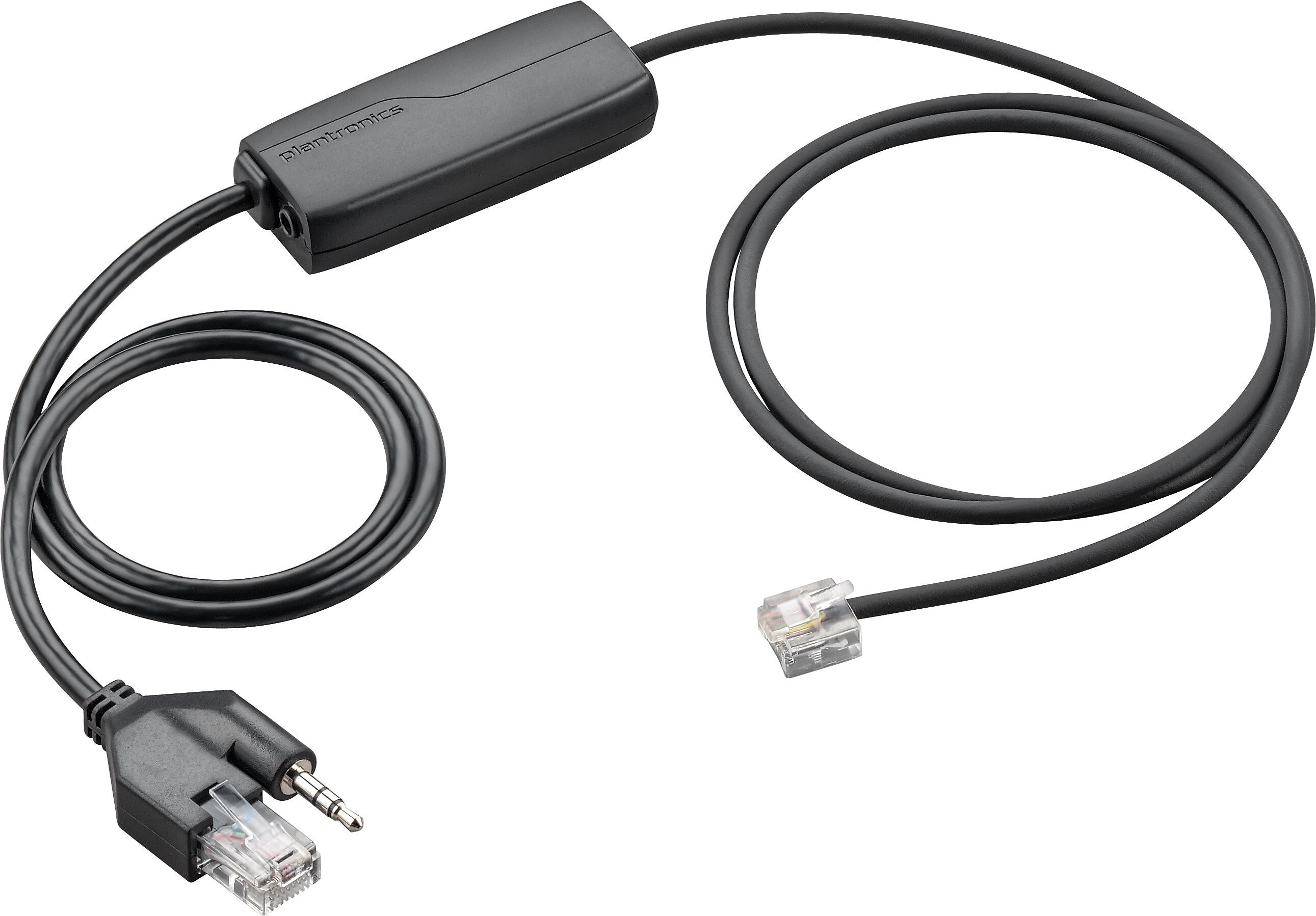 Plantronics APS-11 Electronic Hook Switch Cable, Black (85Q78AA)