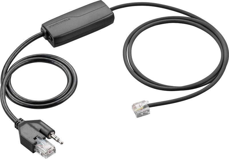Plantronics APS-11 Electronic Hook Switch Cable, Black (85Q78AA)