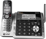 AT&T TL88102 2-Line Cordless Phone, Gray/Black
