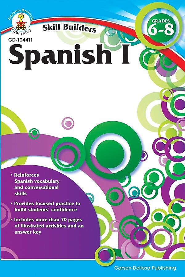 Carson-Dellosa Spanish I Resource Book, Grades 6 - 8
