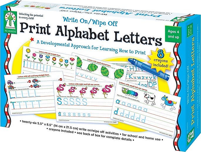 Key Education Print Alphabet Letters Manipulative