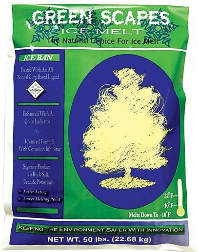 Scotwood Industries Green Scapes Pet Friendly Ice Melt Pellets, 50 lb. Bag, 50 Bags/Pallet, 4/Pallet (50BGREEN4P)