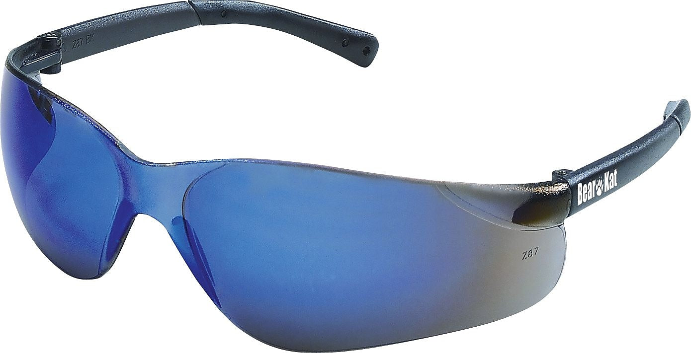 MCR Safety® BearKat® Safety Glasses, Blue-Mirror (135-BK118)